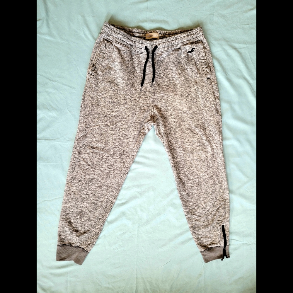 Hollister Grey Marl Jogger Sweatpants